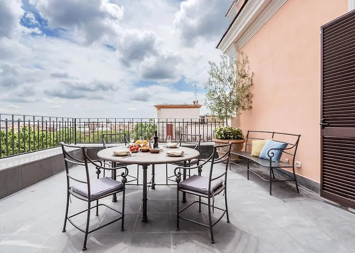 The Rent - Spacious With Terraces With Panoramic View Of דירה רומא